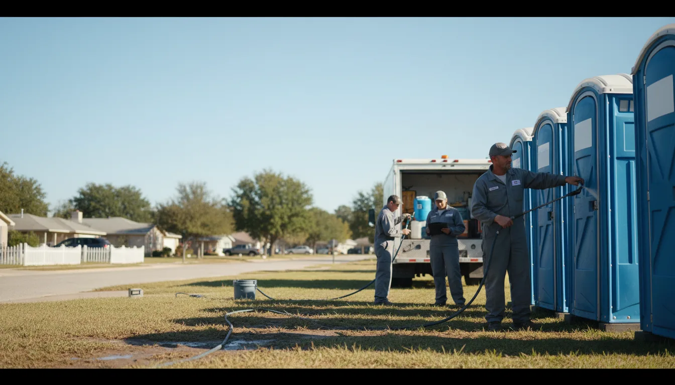 Long-Term Portable Toilet Rental in Fate, TX near me